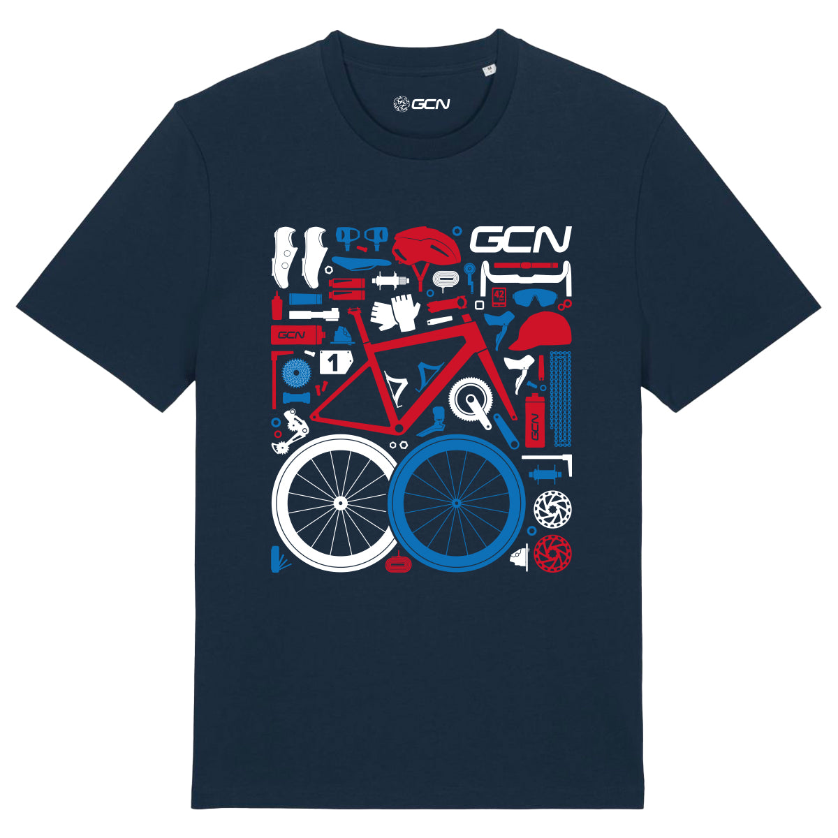 GCN Race Components T-Shirt Navy – Global Cycling Network