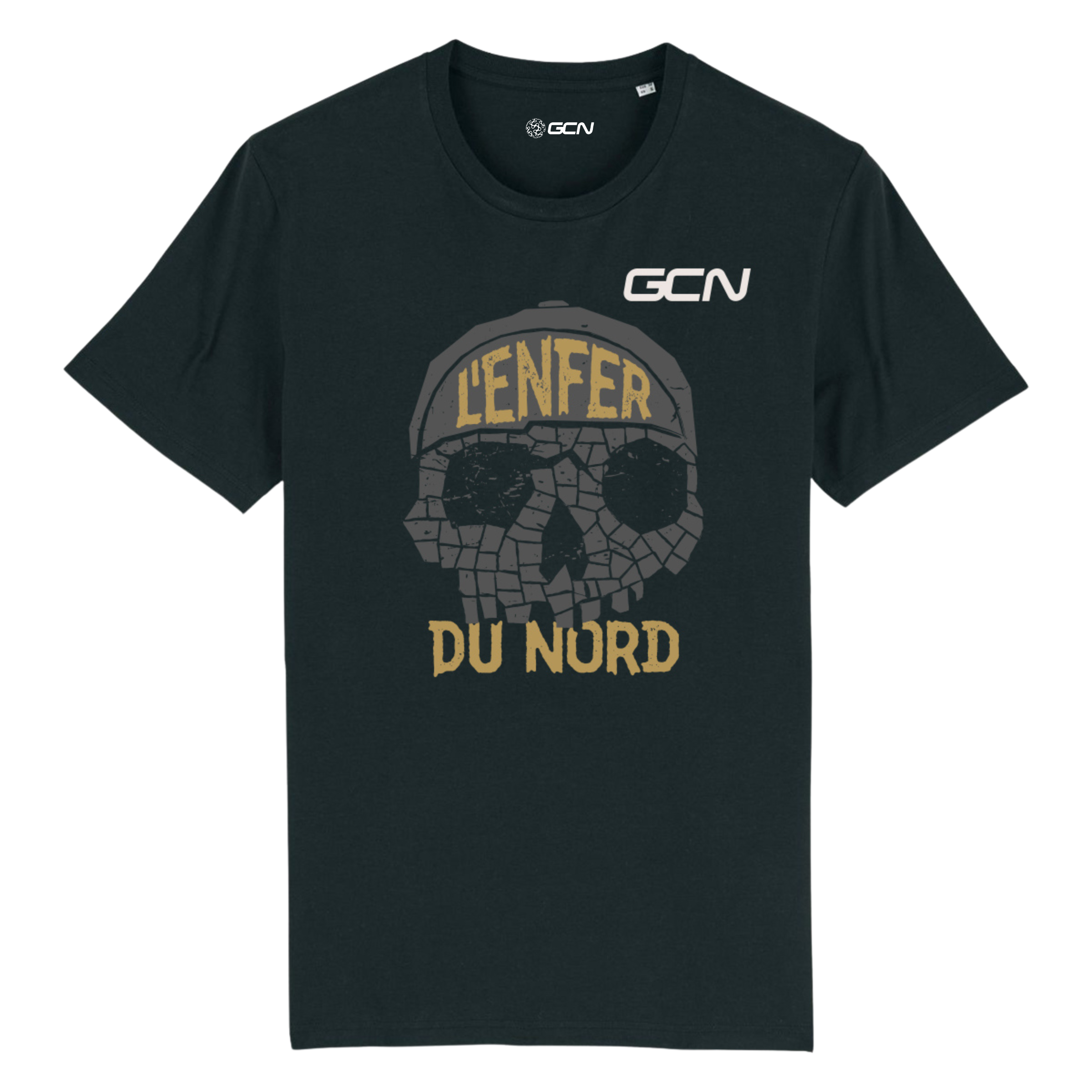GCN L Enfer du Nord T Shirt Black Official GCN Merch Global Cycling Network