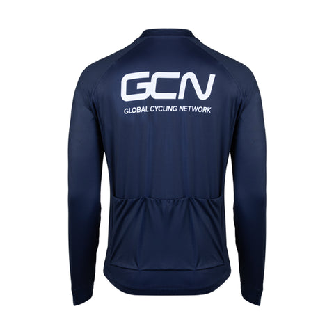 GCN Core 2.0 Long Sleeve Cycling Jersey - Navy Blue