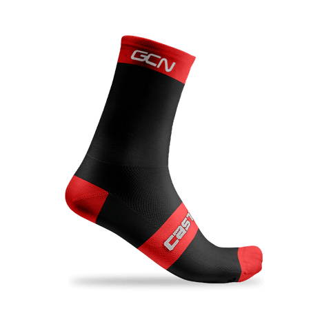 GCN Castelli Rosso Corsa Cycling Sock