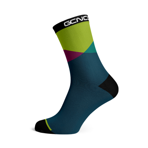 GCN Club Sock 020 - Teal, Purple and Green