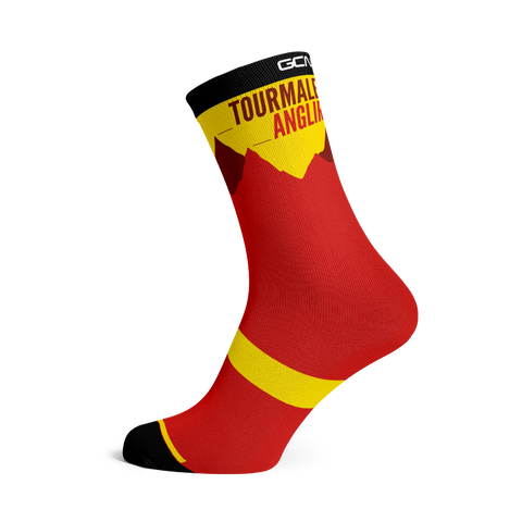 GCN Club Sock 028 - Red and Yellow