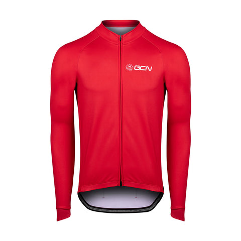 GCN Core 2.0 Long Sleeve Cycling Jersey - Red