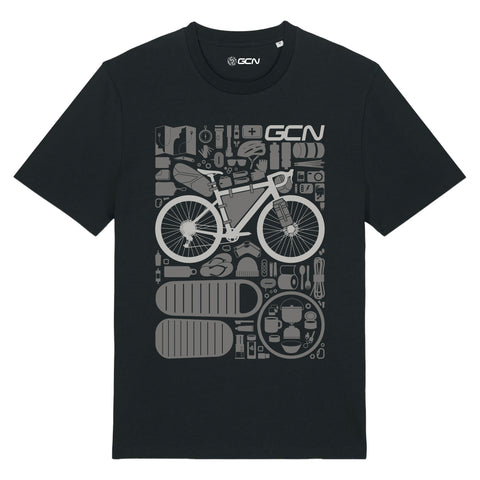 GCN Bikepacking Essentials T-Shirt - Black