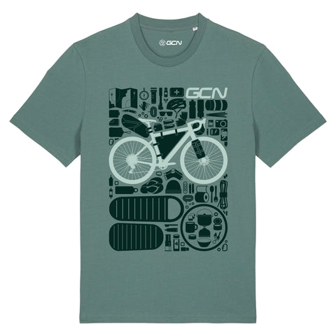 GCN Bikepacking Essentials T-Shirt - Green Bay