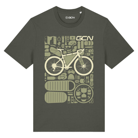 GCN Bikepacking Essentials T-Shirt - Khaki