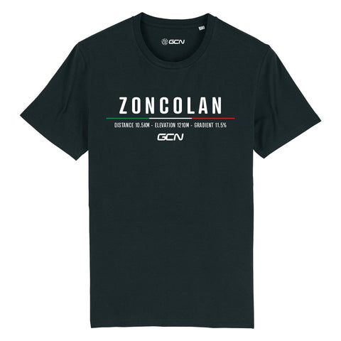 GCN Epic Climbs Zoncolan T-Shirt - Black