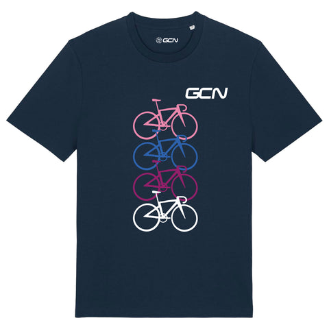 GCN Quattro Biciclette T-Shirt - Navy