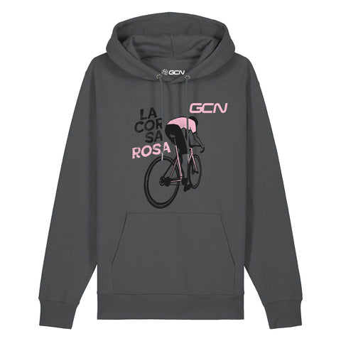 GCN La Corsa Rosa Rider Hoodie - Anthracite