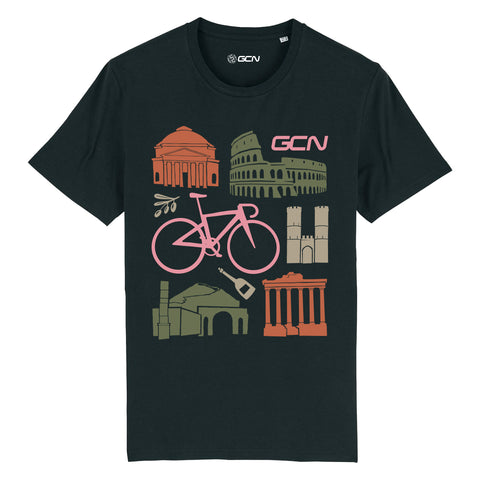 GCN Italian Landmarks T-Shirt - Black