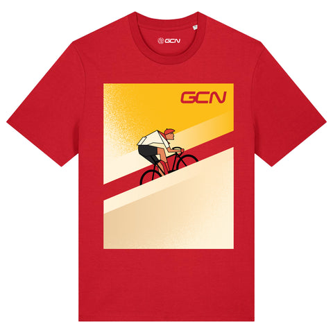 GCN Basque Rider Cycling T-Shirt - Red