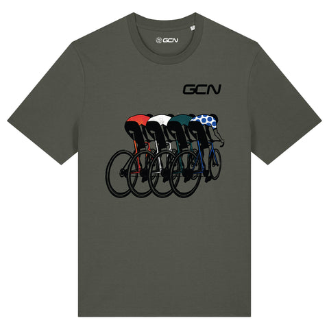 GCN Líderes Cycling T-Shirt - Khaki