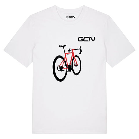 GCN Race Bike Cycling T-Shirt - White