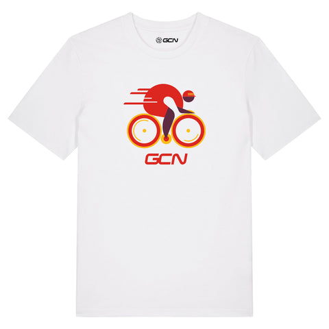 GCN Retro Racer Cycling T-Shirt - White