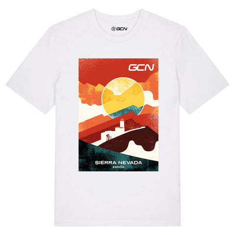 GCN Sierra Nevada Cycling T-Shirt - White