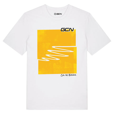 GCN Col de Braus Cycling T-Shirt - White