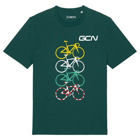 GCN Quatre Vélos Leaders Cycling T-Shirt - Glazed Green
