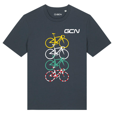 GCN Quatre Vélos Leaders Cycling T-Shirt - India Ink