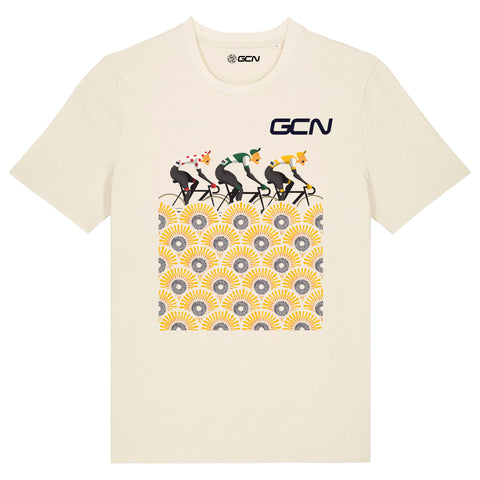 GCN Sunflower Race Cycling T-Shirt - Natural