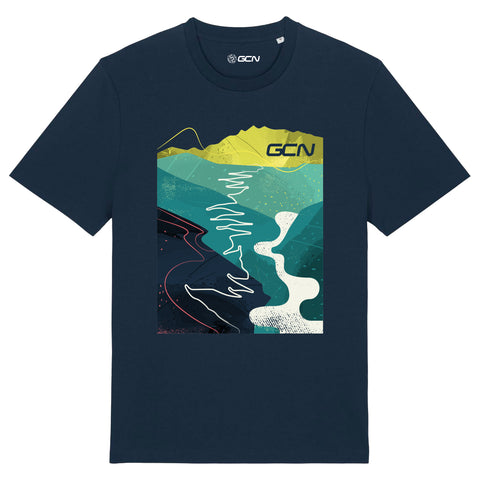 GCN Alpe d'Huez T-Shirt - Navy