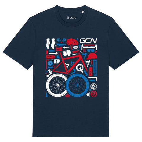 GCN Race Components T-Shirt - Navy