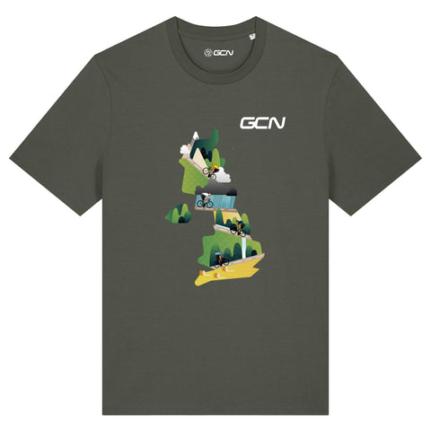 GCN UK Cycling T-Shirt - Khaki