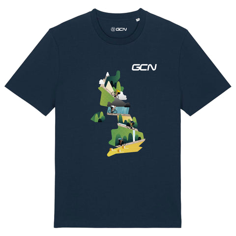 GCN UK Cycling T-Shirt - Navy