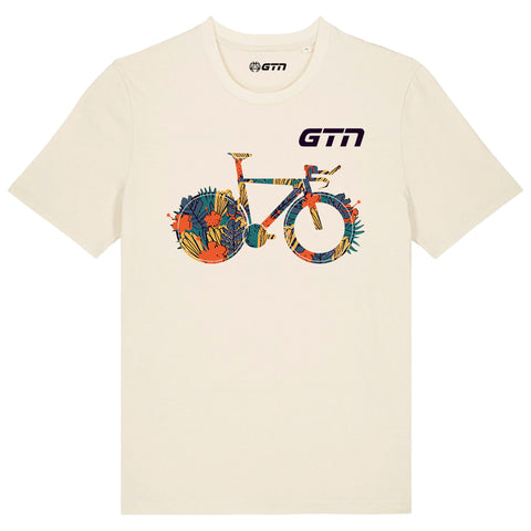 GTN Tropical Bike T Shirt Natural Global Cycling Network