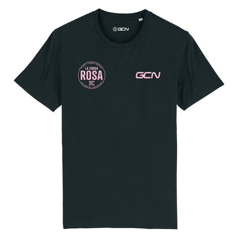 GCN La Corsa Rosa Emblem T-Shirt - Black