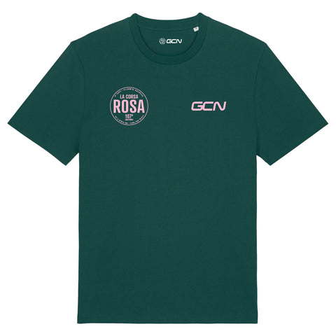 GCN La Corsa Rosa Emblem T-Shirt - Glazed Green
