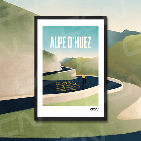GCN Art Prints - Epic Climbs - Alpe D'Huez