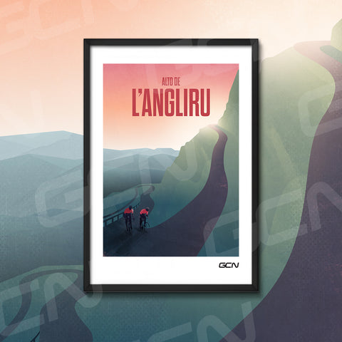 GCN Art Prints - Epic Climbs - Alto de l'Angliru