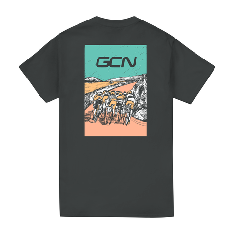 GCN Peloton Sketch T-Shirt - Anthracite