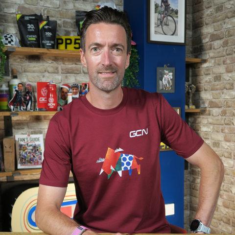 GCN El Toro Cycling T-Shirt - Burgundy