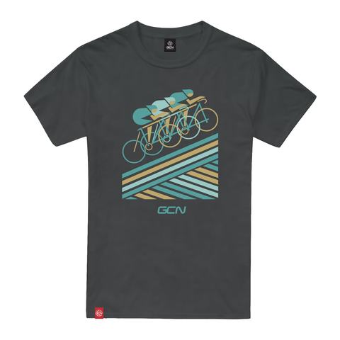 GCN Retro Climbs T-Shirt - Anthracite