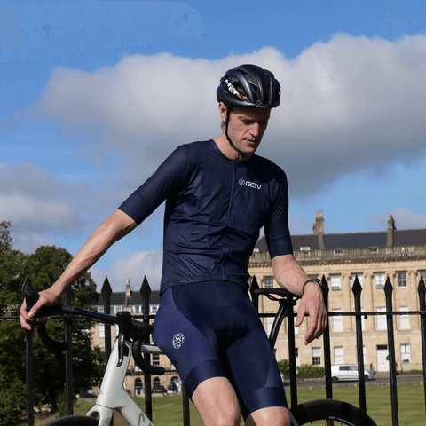 GCN Core 2.0 Short Sleeve Cycling Jersey - Navy Blue