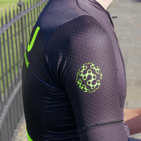 GCN Core 2.0 Short Sleeve Cycling Jersey - Black/Fluoro