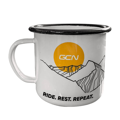 GCN Ride Rest Repeat Enamel Mug