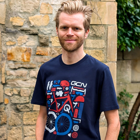 GCN Race Components T-Shirt - Navy