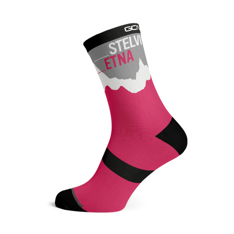 GCN Club Sock 024 - Charcoal, Black and Pink