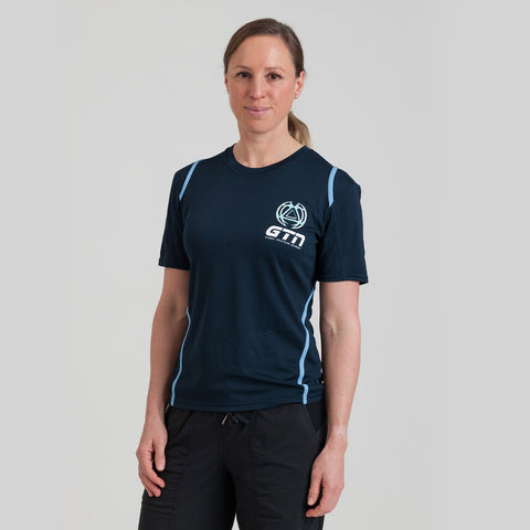 GTN Women's Blue Running T-Shirt