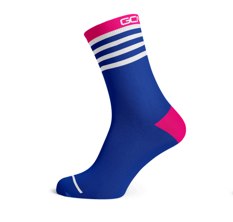 GCN Club Sock 051 - Blue and Pink