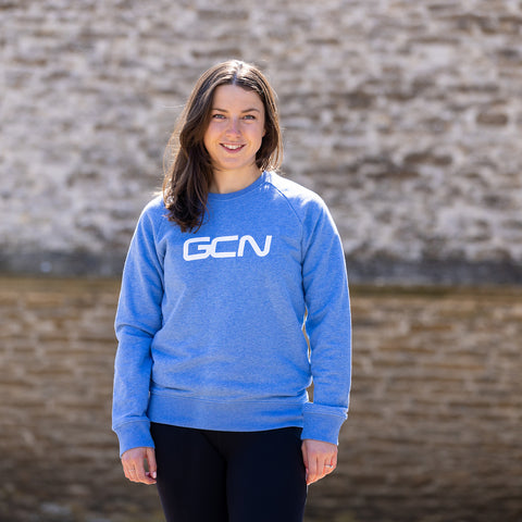 Felpa con logo GCN Word - Mid Heather Blue