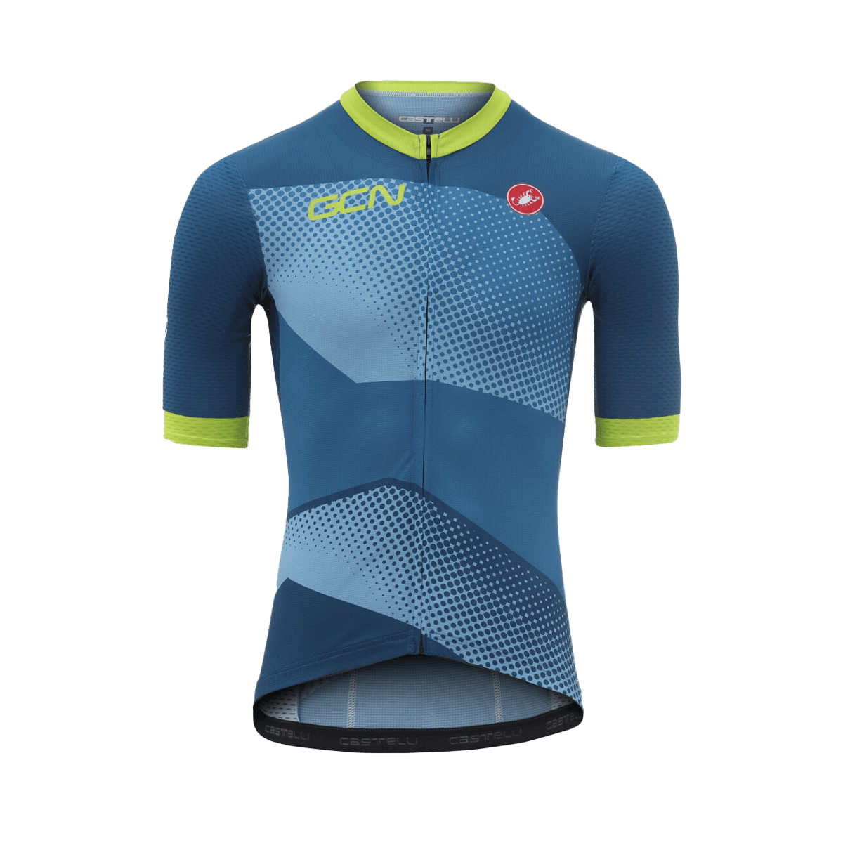 GCN Castelli Competizione Blue and Lime Jersey | GCN Shop ...