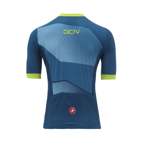 GCN Castelli Competizione Blue and Lime Jersey | GCN Shop – Global 