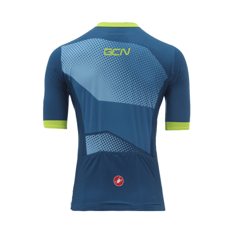 GCN Castelli Competizione Blue and Lime Jersey GCN Shop