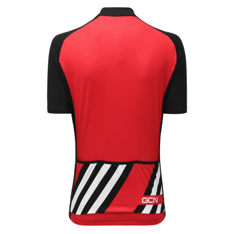 GCN Women's Stripes Fan Jersey - Red & Black
