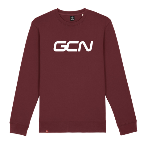 Felpa con logo GCN Word - Borgogna 