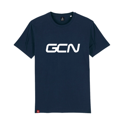 T-shirt con logo GCN Word - blu