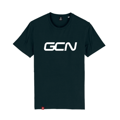 T-shirt con logo parola GCN - nera